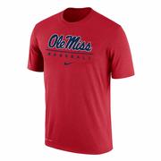 SS OLE MISS BASEBALL DRI-FIT COTTON TEE