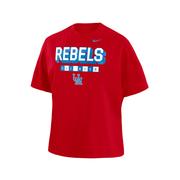 SS REBELS OLE MISS UM COTTON BOXY TEE