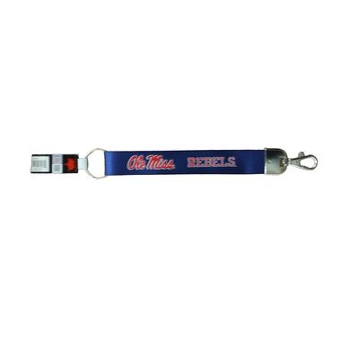 OLE MISS DELUXE WRISTLET KEYCHAIN