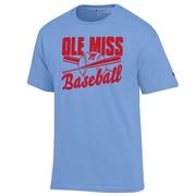 SS OLE MISS SCRIPT M BASEBALL TEE