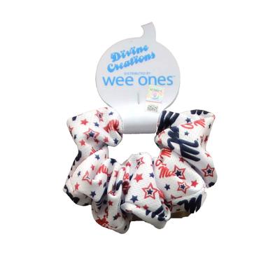 SIGNATURE OLE MISS LOGO PRINT SCRUNCHIE