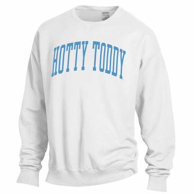 ARCHED HOTTY TODDY COMFORT WASH CREW WHITE