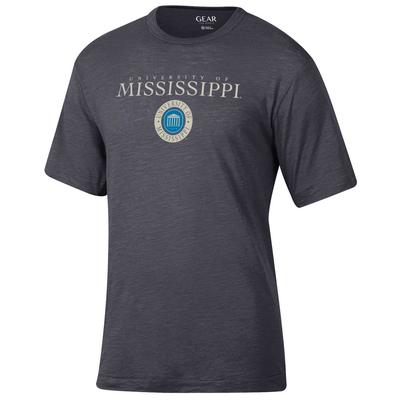 SS UNIVERSITY OF MISSISSIPPI OVER LYCEUM WEEKENDER TEE BLACK