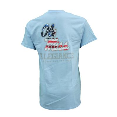 OLE MISS PATRIOTIC LOGO SS ALLEGIANCE TEE