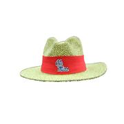 OLE MISS ANGLER UPF SAFARI STRAW HAT