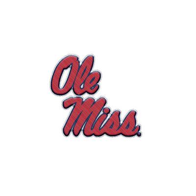 STACKED OLE MISS IRON-ON EMBLEM