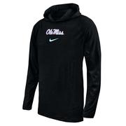 LS SCIRPT OLE MISS DRIFIT COTTON HOODIE TEE