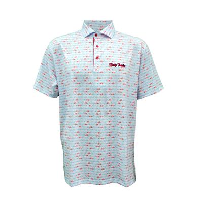 HOTTY TODDY BAMBOO CHARCOAL VESPA PRINT POLO