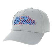 SCRIPT OLE MISS SERGE ADJ CAP