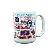 OLE MISS JULIA GASH 15OZ IMPACT GRANDE COFFE MUG