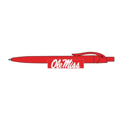 SLEEK OLE MISS REBBERIZED PEN