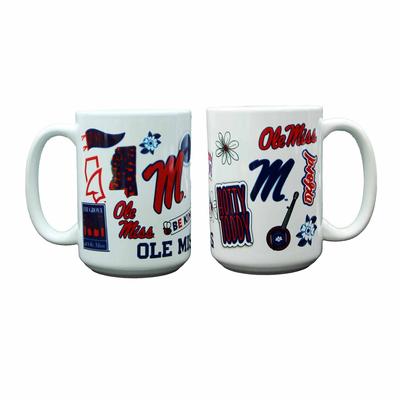 OLE MISS GOOD VIBES 15 OZ MUG