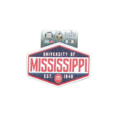 3.5 INCH UNIVERSITY OF MISSISSIPPI LYCEIUM RUGGED STICKER