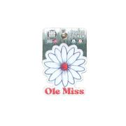 2 INCH OLE MISS DAISY RUGGED STICKER