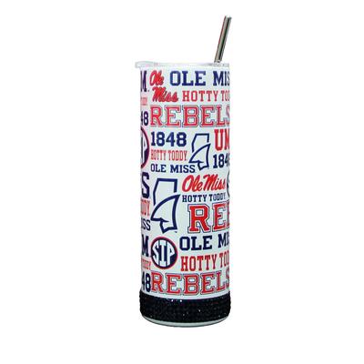 OLE MISS REBELS SIP MADISON RHINESTONE TUMBLER