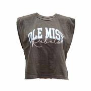 ARCH OLE MISS OVER SCRIPT REBELS MUSCLE TEE