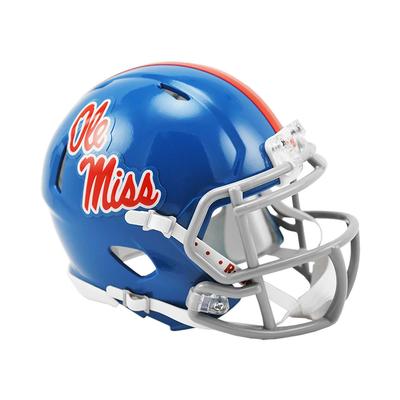 POWDER BLUE OLE MISS MINI HELMET