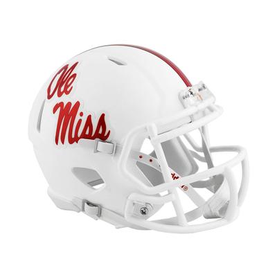 WHITE OLE MISS MINI HELMET