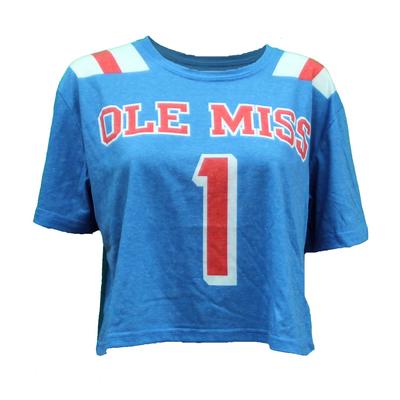 OLE MISS NO 1 HOTTY TODDY CROPPED JERSEY TEE