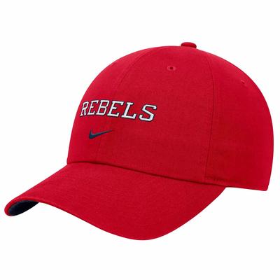 REBELS DRI FIT CLUB UNSTRUCTURED CAP RED