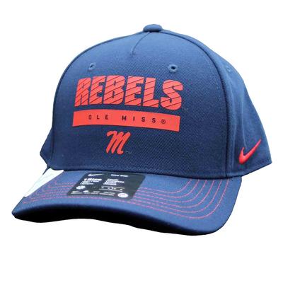 REBELS OLE MISS DRI FIT RISE STURCTURED 5 PANEL CAP