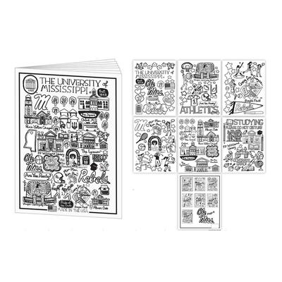 JULIA GASH 8 PAGE OLE M ISS COLORING BOOK