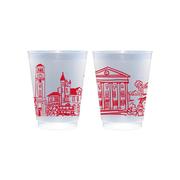 10 PACK OLE MISS SKYLINE SHATTERPROOF CUP