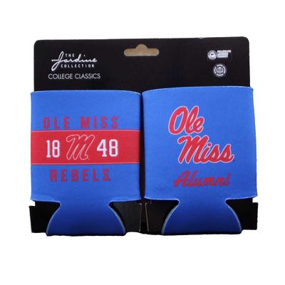 2 PACK OLE MISS ALUMNI 1848 SCRIPT M CAN HOLDERS