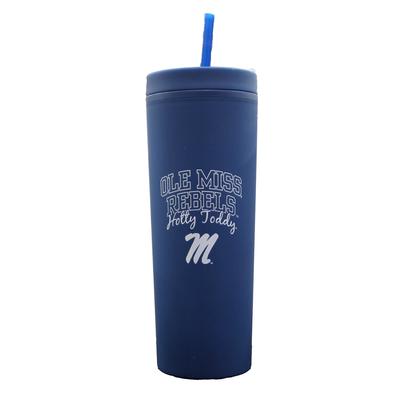 18 OZ BLUE SATIN FINISH RECYCLED OLE MISS REBELS TUMBLER