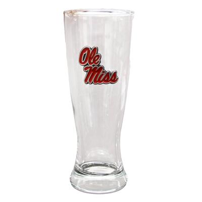 PEWTER OLE MISS 23OZ PILSNER GLASS