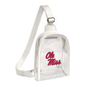 OLE MISS CLEAR PURSE MINI SLING BAG