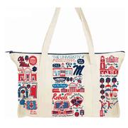 OLE MISS JULIA GASH NATURAL CANVAS WEEKEND BAG