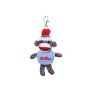 OLE MISS SOCK MONKEY KEY CHAIN