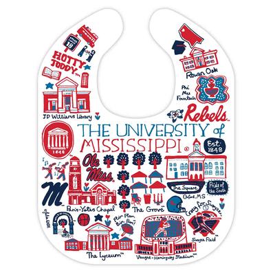 OLE MISS JULIA GASH BABY BIB