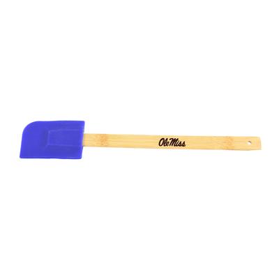 OLE MISS SILICONE SPATULA WITH BAMBOO HANDLE