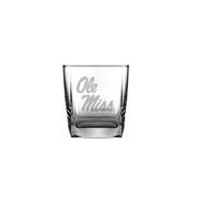 11OZ OLE MISS ROCKS GLASS