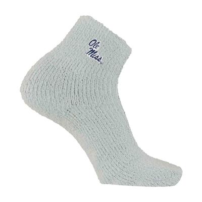 OLE MISS SOLID COZY SOCKS WHITE