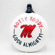 OLE MISS HOTTY TODDY CERAMIC PUFF ORNAMENT