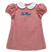 EMBROIDERED OLE MISS A-LINE DRESS