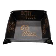 OLE MISS BURNISHED SQUARE DEBOSSED VALET TRAY
