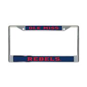 OLE MISS REBELS ACRYLIC LICENSE PLATE FRAME