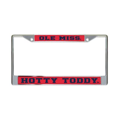 OLE MISS HOTTY TODDY ACRYLIC LICENSE PLATE FRAME