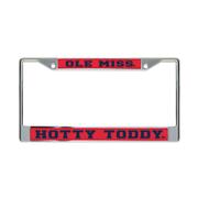 OLE MISS HOTTY TODDY ACRYLIC LICENSE PLATE FRAME