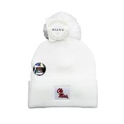 OLE MISS KNIT CUFF HAT WITH SATIN LINING