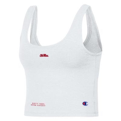 OLE MISS HOTTY TODDY GOSH ALMIGHTY SCOOP NECK CROP TOP