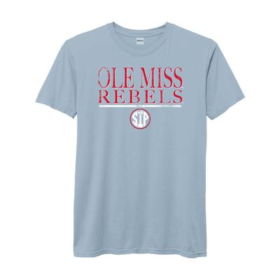 SS OLE MISS REBELS CIRCLE SIP PIGMENT DYED TEE