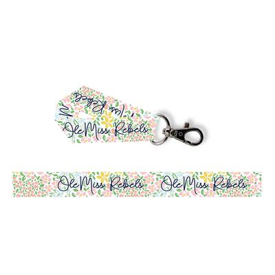 1 INCH OLE MISS REBELS KEYSTRAP WITH LOBSTER CLIP