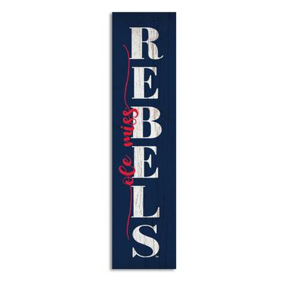 REBELS OLE MISS PLANK STICK MAGNET