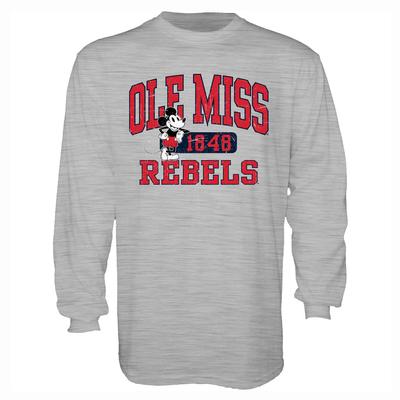 OLE MISS MICKEY SPARK GAP LS DISNEY BASIC TEE