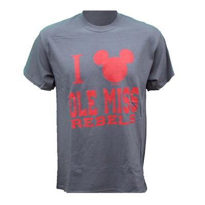 CLEARANCE OLE MISS REBELS EARS IT MICKEY DISNEY SS BASIC TEE